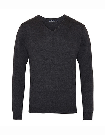 Męski sweter V-Neck Knitted PW694 Premier