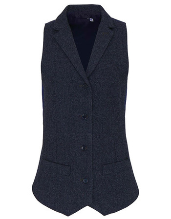 Damska kamizelka kelnerska w jodełkę PW626