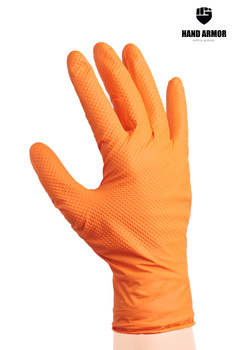 Rękawice nitrylowe Hand Armor Diamond Orange - opak. 100 szt.