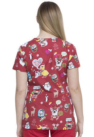 Komplet odzieży medycznej DK704 i spodnie WWE611 RED L