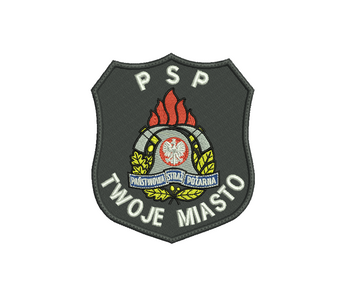 Naszywka PSP Tarcza czarna