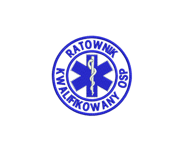 Naszywka Ratownik Kwalifikowany OSP - R8