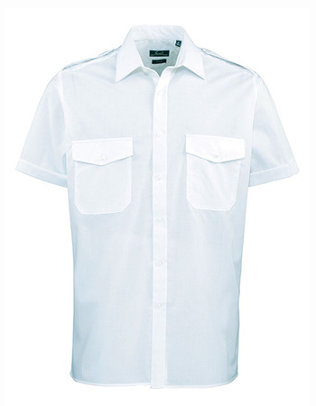 Męska koszula z krótkim rękawem PILOT - PREMIER