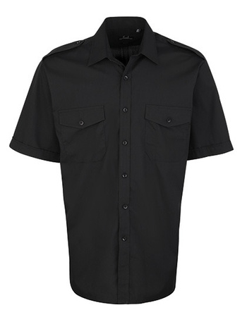 Męska koszula z krótkim rękawem PILOT - PREMIER