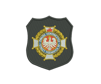 Naszywka Związek OSP RP Tarcza czarna