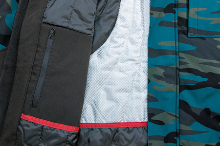 Zimowa kurtka softshellowa męska Vertex Camo W56