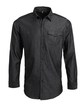 Męska kelnerska koszula jeansowa Stitch Denim PW222