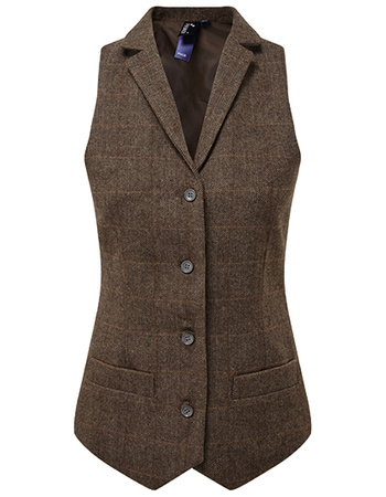 Damska kamizelka kelnerska w jodełkę PW626