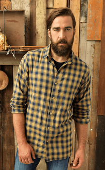 Męska koszula kelnerska w kratę Mulligan PW250