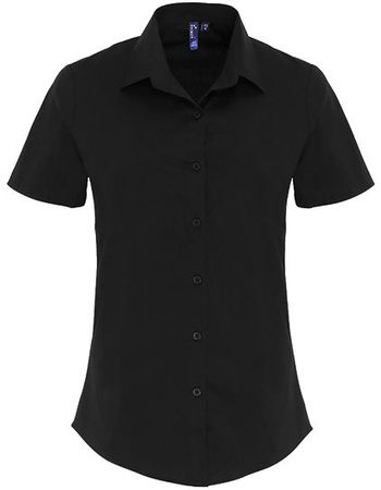 Koszula damska z krótkim rękawem Stretch Fit PW346 Premier