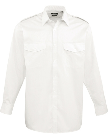 Męska koszula z długim rękawem PILOT - PREMIER